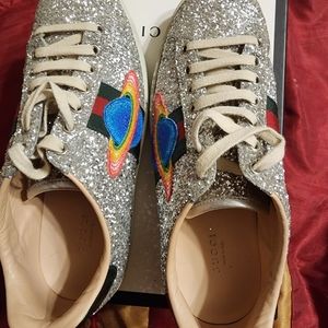 GUCCI sparkle sneakers sz 9